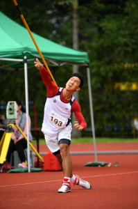 Men's Javelin Throw Champion HUI Wai Hei