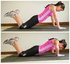 Knee push up