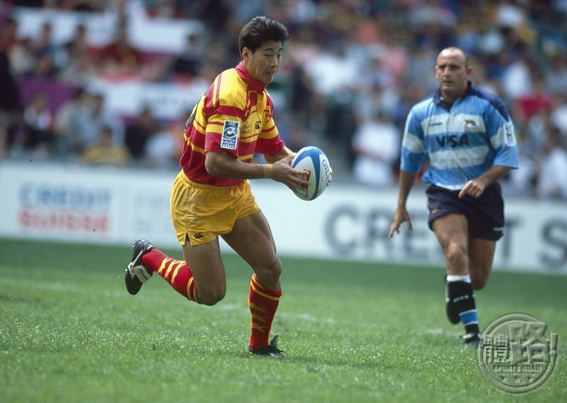 Zhang Zhiqang at 2001 Hong Kong Sevens v Argentina