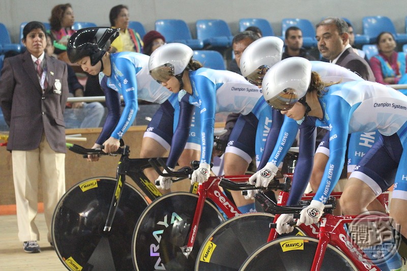 cycling-track-teampursuit-20170207-1-女子團體追逐賽資格賽出發-右起楊倩玉-逄瑤-梁寶儀-刁小娟