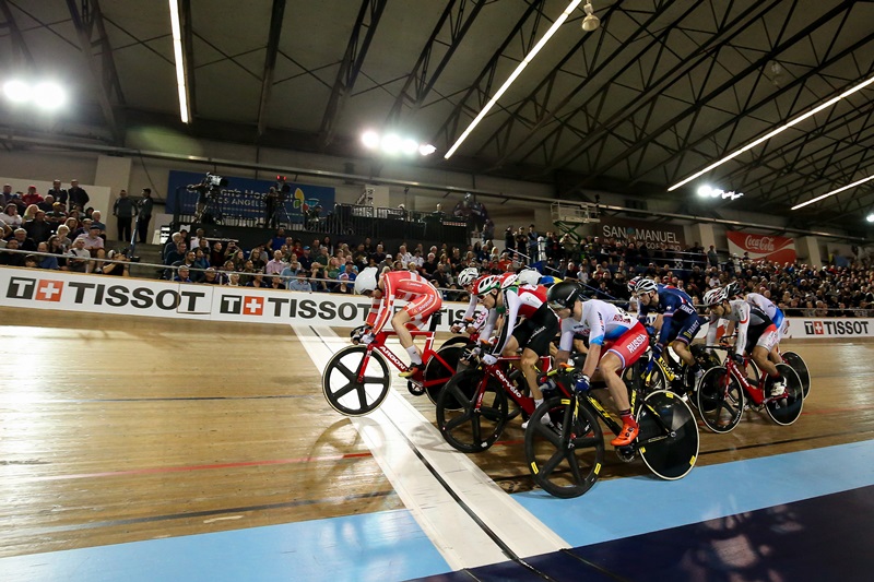 Picture by Alex Whitehead/SWpix.com - 25/02/2017 - Cycling - Tissot UCI Track Cycling World Cup - Velo Sports Center, Los Angeles, USA - Tissot branding.